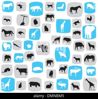 animals pattern Stock Vector