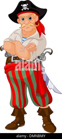 Cartoon pirate Stock Vector