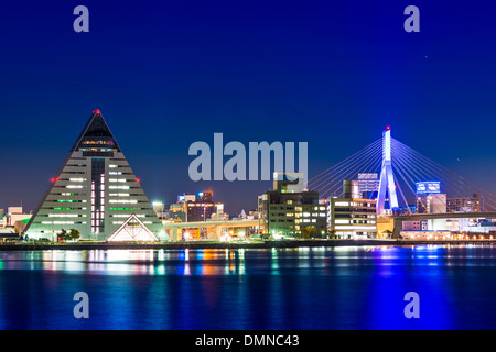 Downtown Aomori, Japan. Stock Photo