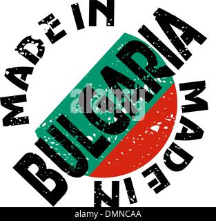 vector label Made in Bulgaria Stock Vector