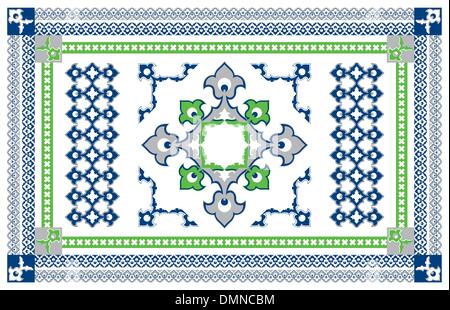 Arabic Style Carpet Design Stock Vector