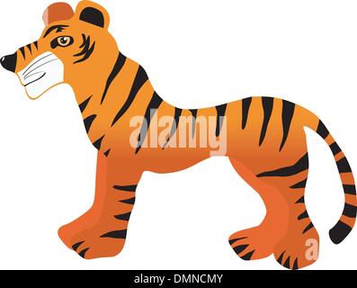 Funny tiger Stock Vector