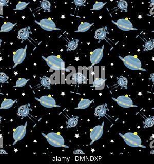 space seamless pattern Stock Vector