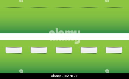 website tabs for menu Stock Vector
