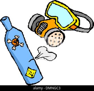 gas mask Stock Vector