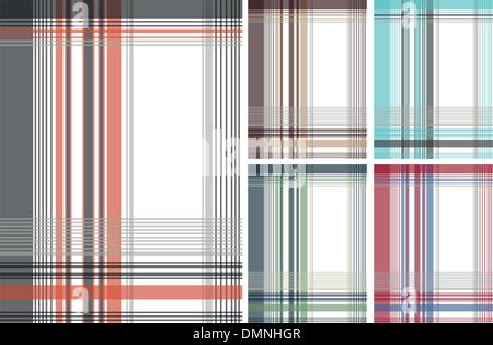 seamless plaid check fabric textile pattern Stock Vector