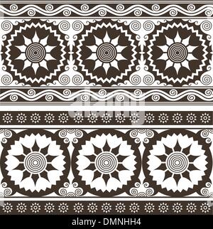 seamless indian style scroll background pattern Stock Vector