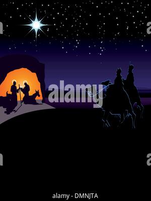 three wise men Stock Vector