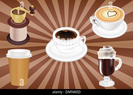 Realistic coffee cups Stock Vector