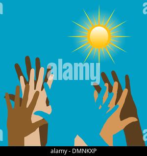 Hands in the Air Stock Vector