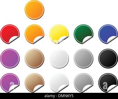Collection of Colorful Tags Stock Vector