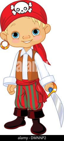 Pirate Kid Stock Vector