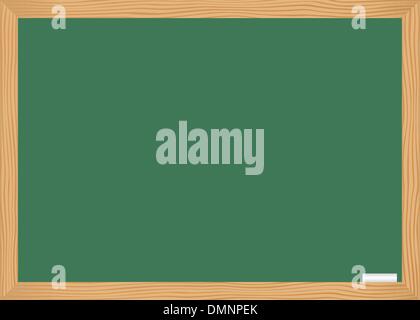 Class board with chalk Stock Vector