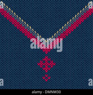 Style Seamless Blue Red Yellow Color Male Knitted Pattern with S Stock Vector