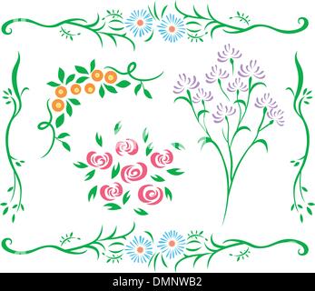 Flower set 9 Stock Vector Image & Art - Alamy