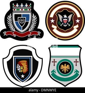 stylish emblem badge Stock Vector