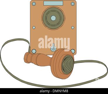 Vintage antique telephone Stock Vector Image & Art - Alamy