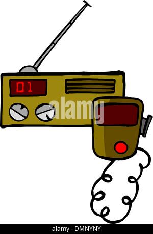 Retro radio vector illustration Stock Vector