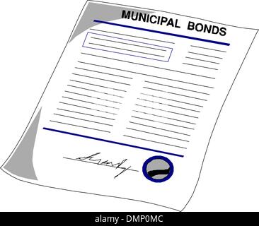 municipal bonds Stock Vector