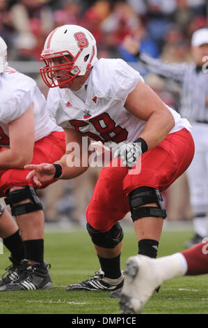 Oct. 17, 2009 - Chestnut Hill, Massachusetts, U.S - 17 October 2009: North Carolina State offensive lineman Denzelle Good (68) (Credit Image: © Geoff Bolte/Southcreek Global/ZUMApress.com) Stock Photo