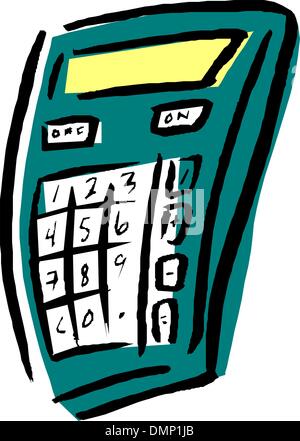 Electronic calculator Stock Vector