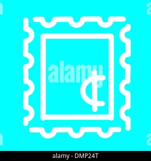 Blank Postage Stamp Stock Vector