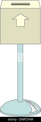 Vector icon ballot box Stock Vector