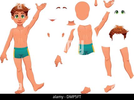 Parts of body. Stock Vector