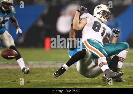 Miami Dolphins tight end Joey Haynos sits on the bench during an NFL  football game between the New York Jets and the Miami Dolphins Tuesday,  Oct. 13, 2009 in Miami. (AP Photo/Wilfredo