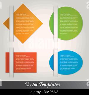 Infographic progress template Stock Vector