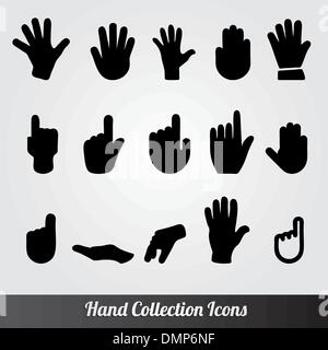 Human Hand collection Stock Vector