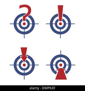 target with marks and arrows Stock Vector