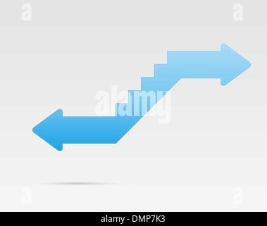 stair arrows Stock Vector