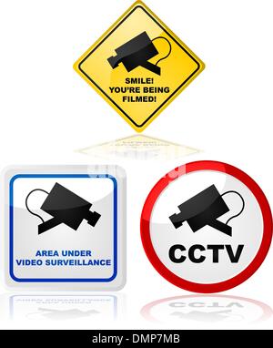 Video camera in use Stock Vector