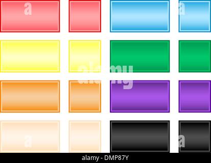 Square buttons Stock Vector