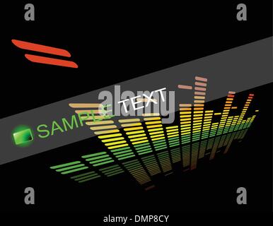 the vector  equalizer abstract background Stock Vector