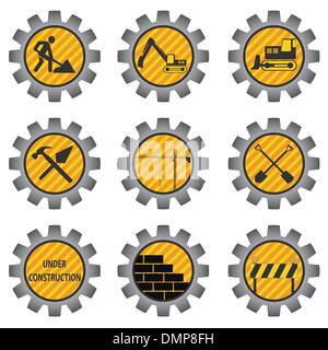 Construction icons. Stock Vector