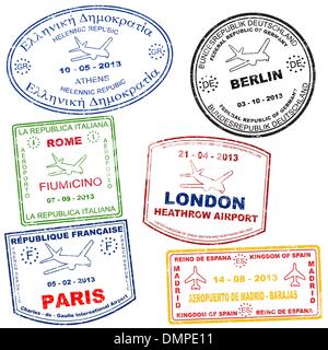 passport stamp clipart