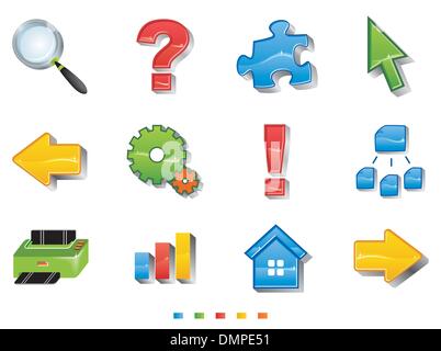 Web icon set Stock Vector