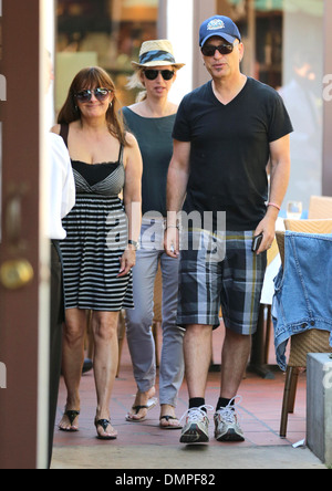 Howie Mandel and his wife Terry walk around Malibu Country Mart Los Angeles, California - 11.08.12 Stock Photo