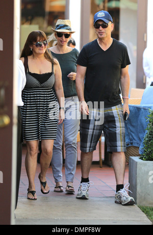 Howie Mandel and his wife Terry walk around Malibu Country Mart Los Angeles, California - 11.08.12 Stock Photo