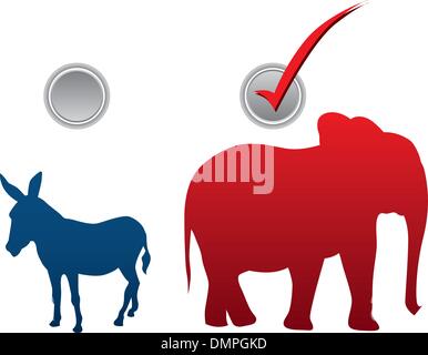 American election vector illustration Stock Vector