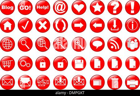 web icons set Stock Vector