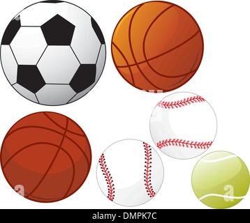 Sport equipment - Balls Stock Vector