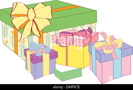 gift boxes Stock Vector