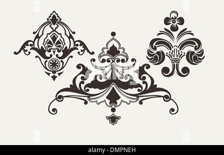 Calligraphic Design Elements For Page Decoration Stock Vector