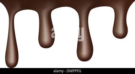 vector chocolate drops Stock Vector