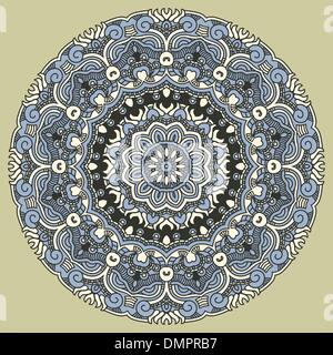 Vector round decorative design element Stock Vector