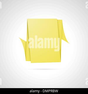 folded paper template Stock Vector