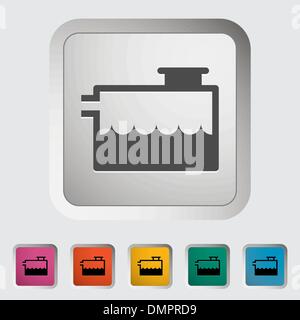Low coolant indicator. Stock Vector